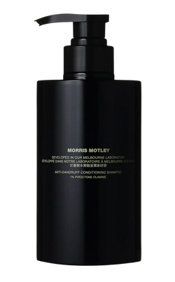 mens grooming products, mens hair products, male grooming tools, skincare, male skincare, Hair, Sydney, Australia, barber, male grooming, mens retail, male style, conditioner, online shopping, Morris Motley, Anti-Dandruff Conditioning Shampoo, Australian brand 