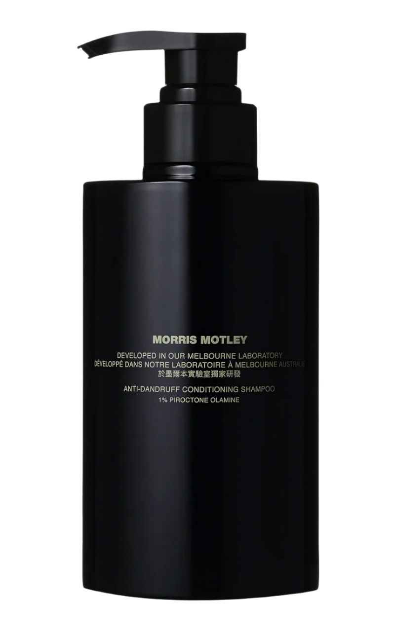 mens grooming products, mens hair products, male grooming tools, skincare, male skincare, Hair, Sydney, Australia, barber, male grooming, mens retail, male style, conditioner, online shopping, Morris Motley, Anti-Dandruff Conditioning Shampoo, Australian brand 