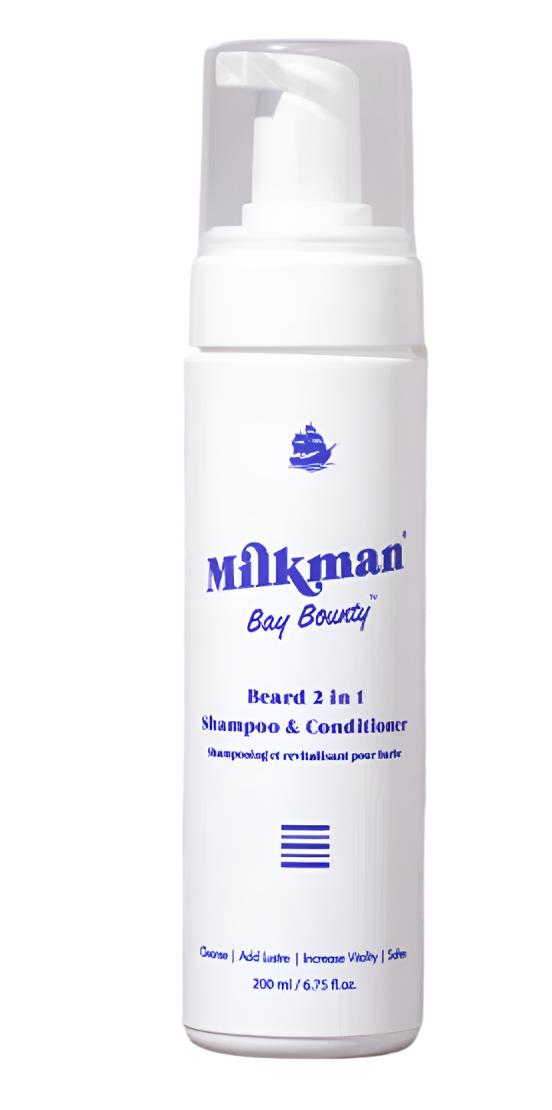 Barbershop, Barber, Male Grooming, Retail, Style, Mens Style, Mens Retail, Male Style, Online Shopping, Modern Man, Travel, Mens Products, Sydney, Australia, Mens Store, Gifts For Men, Beard Products, Mens Beards, Mens Beards Products, Milkman, Beard 2 in 1 Shampoo and Conditioner, Bay Bouty