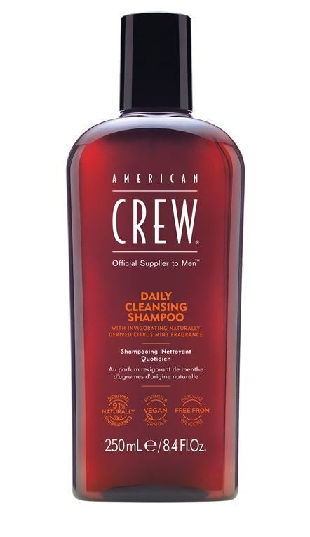 American crew, gentle, cleanser, adds shine and strength, shampoo for men, mens grooming, mens online products, daily essentials for men, healthy hair, healthy scalp, daily cleansing shampoo