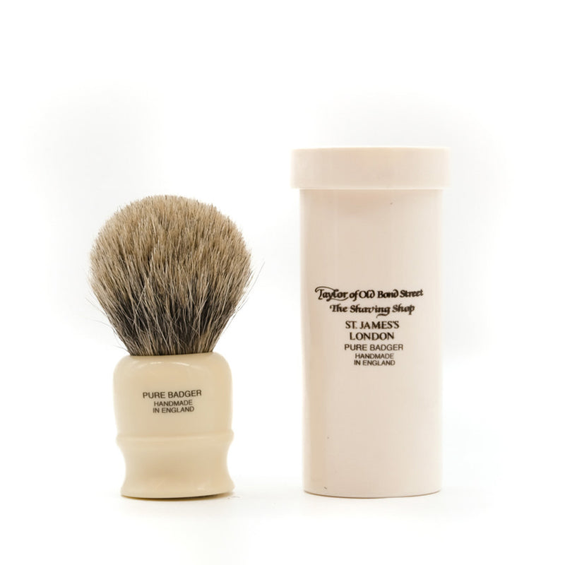 mens grooming products, mens hair products, male grooming tools, skincare, male skincare, Hair, Sydney, Australia, barber, male grooming, mens retail, male style, conditioner, online shopping, mens gifts, barberhood, barbershop, Pure Badger Shaving Brush in Travel Case, luxurious, hand made