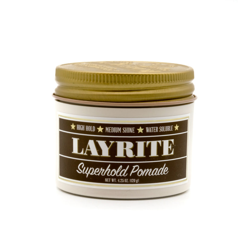 mens grooming products, mens hair products, male grooming tools, skincare, male skincare, Hair, Sydney, Australia, barber, male grooming, mens retail, male style, conditioner, online shopping, mens gifts, barberhood, barbershop, Layrite Superhold Hair Pomade, pomade, hair styling, hair hold 