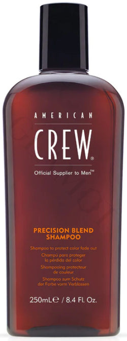 The barberhood, hair care, men's hair, hair, men's shampoo, grooming, barber, professional shampoo, american crew precision blend shampoo, protect color, gifts