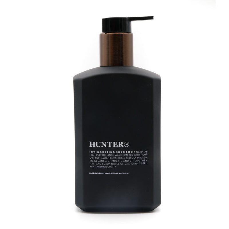 mens grooming products, mens hair products, male grooming tools, skincare, male skincare, Hair, Sydney, Australia, barber, male grooming, mens retail, male style, conditioner, online shopping, mens gifts, barberhood, barbershop, Hunter Lab Invigorating Shampoo , haircare, healthy scalp, hair growth 