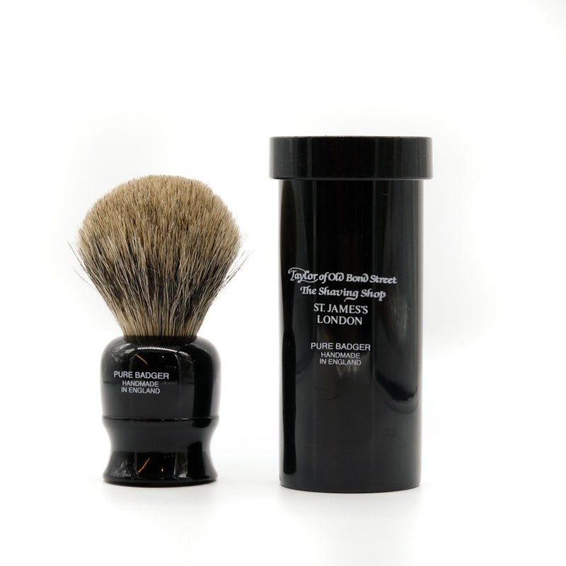 mens grooming products, mens hair products, male grooming tools, skincare, male skincare, Hair, Sydney, Australia, barber, male grooming, mens retail, male style, conditioner, online shopping, mens gifts, barberhood, barbershop, Pure Badger Shaving Brush in Travel Case, luxurious, hand made